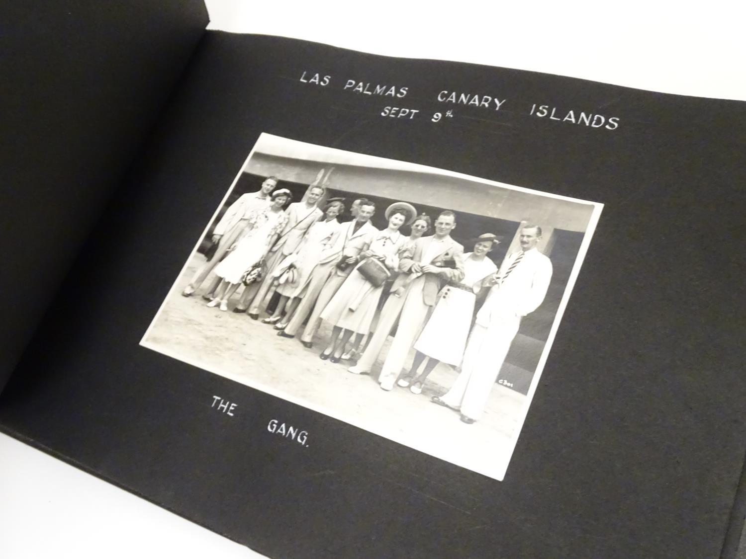 A pre-war photograph album, containing monochrome photographs titled and dated 1929-1937, - Image 8 of 13