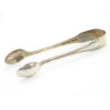 Silver sugar tongs hallmark Sheffield 1933 maker V B Vickers & Co. 4 1/2" long Please Note - we do