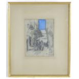 Hercules Brabazon Brabazon, Watercolour, North African souk with figures. Signed lower. Approx.