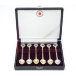A cased set of 6 silver plate Tokyo Olympics 1964 souvenir teaspoons . Please Note - we do not
