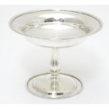 A silver pedestal bonbon dish. Hallmarked London 1921 maker Mappin & Webb Ltd. Approx. 3 ¾? high.