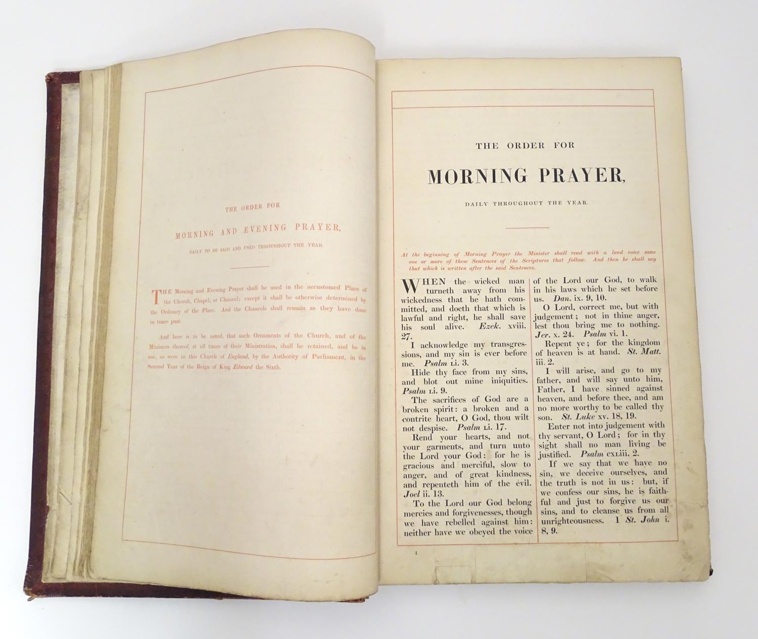Book: The Book of Common Prayer, United Church of England and Ireland (pub. Pitt Press, Cambridge - Image 5 of 8
