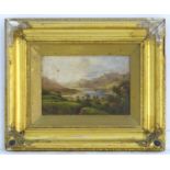 Arthur Gilbert (1819-1895), English School, Oil on board, A mountainous Scottish landscape scene
