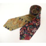 2 patterned ties from Liberty of London, (2) Please Note - we do not make reference to the condition