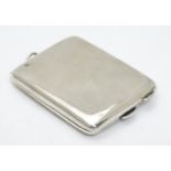 A silver match book holder / case, hallmarked Birmingham 1922 maker. S W Goode & Co. 2 1/" long