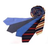 5 Turnbull & Asser, London silk ties in red and blue designs. (5) Please Note - we do not make