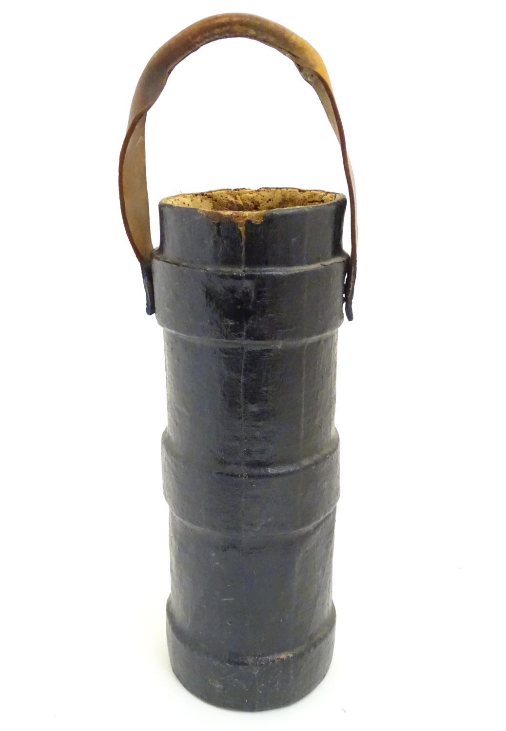 Militaria : a late 19thC - early 20thC Royal Navy cordite carrier / Clarkson charge case , of - Image 5 of 5