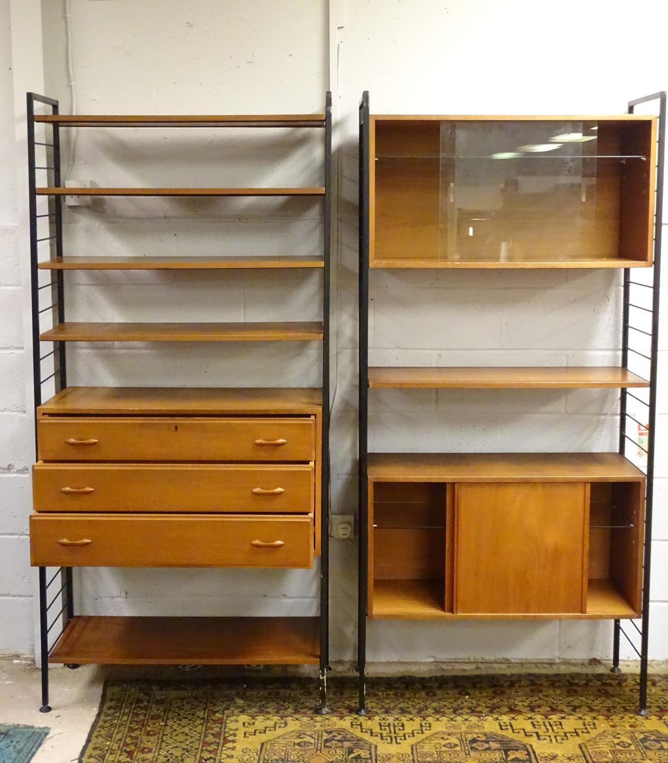 Vintage Retro, Mid Century: a 1960s Staples Ladderax modular storage unit, comprising six shelves, - Bild 6 aus 8