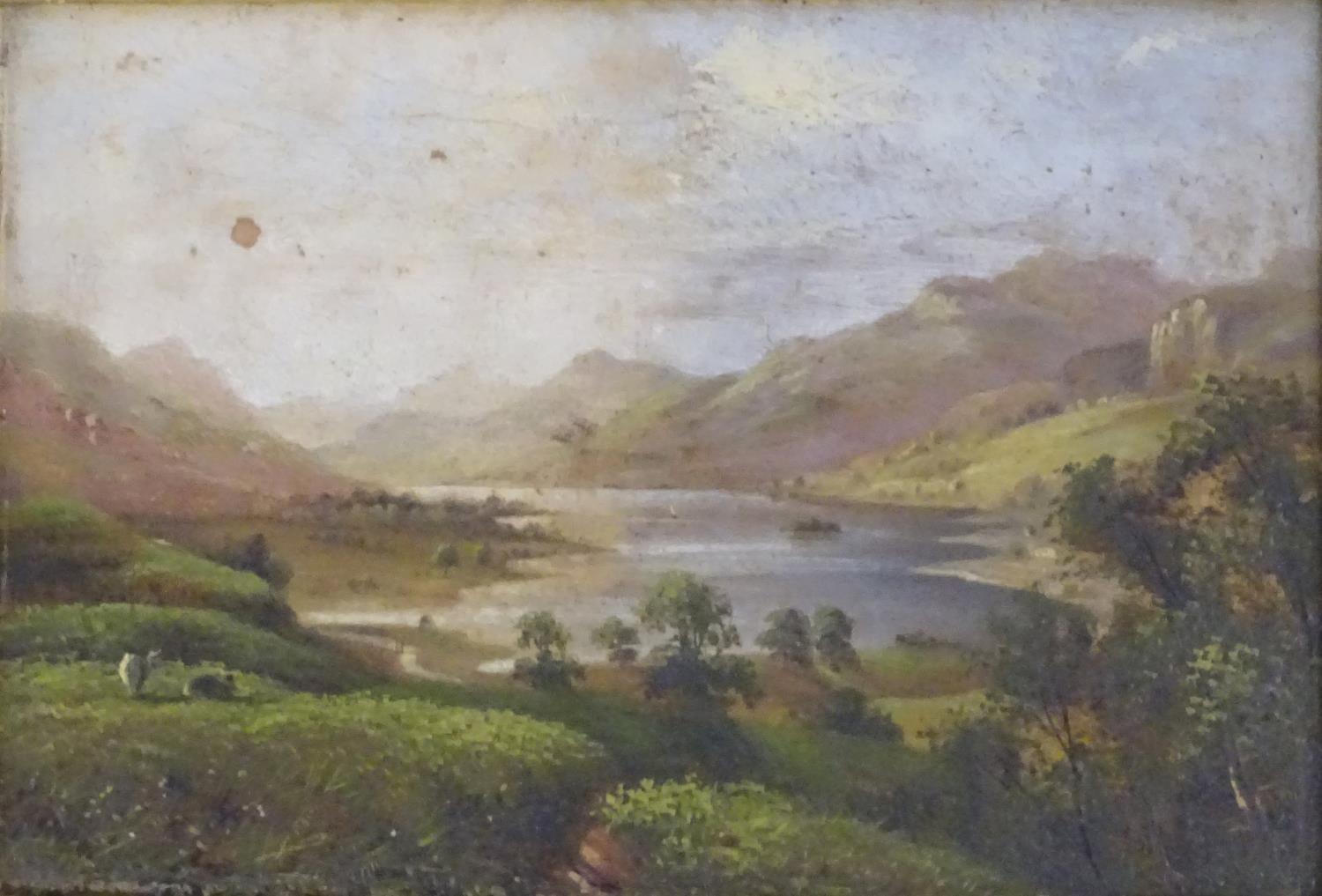 Arthur Gilbert (1819-1895), English School, Oil on board, A mountainous Scottish landscape scene - Image 5 of 5