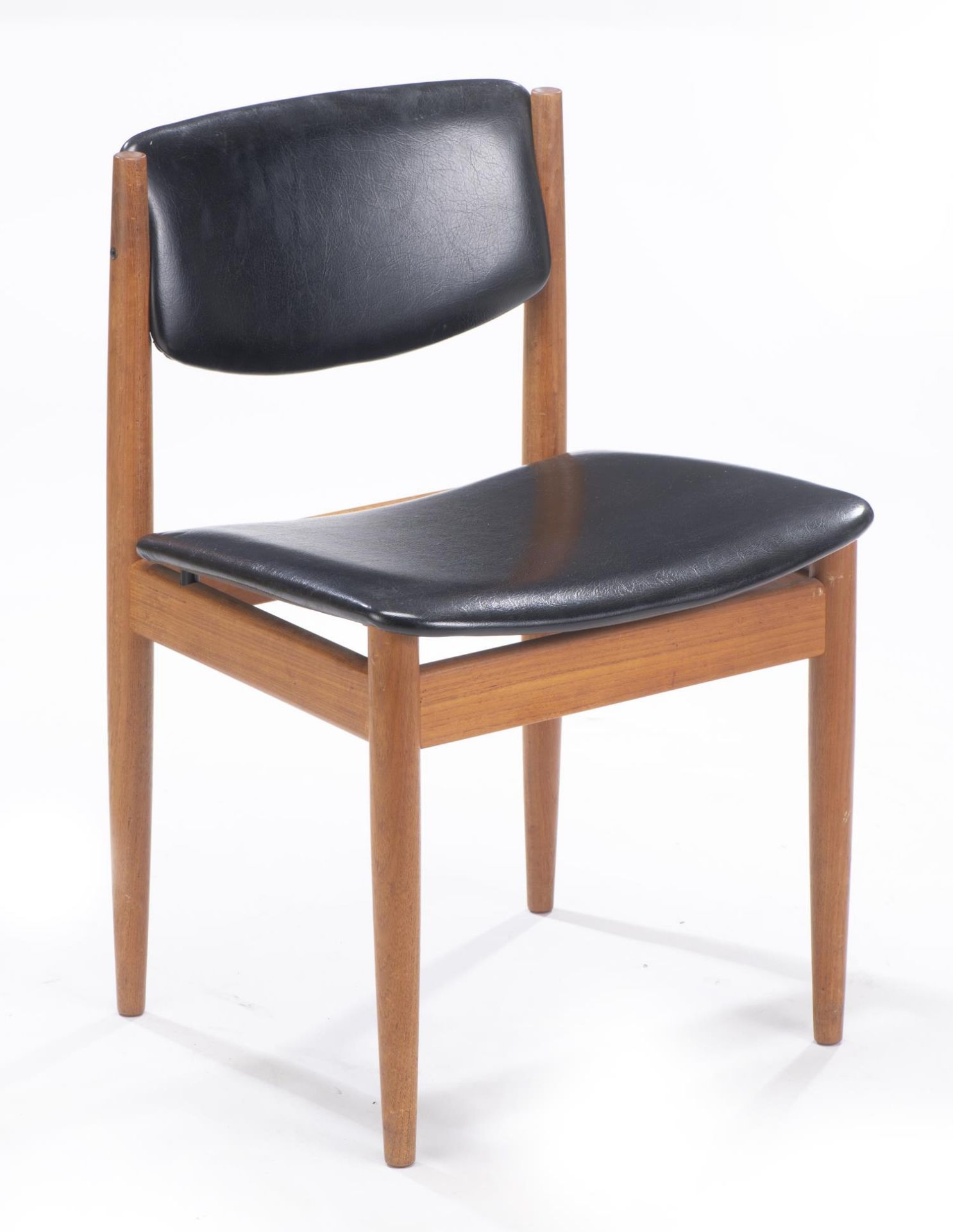 France & Søn, suite de six chaises en teck de style scandinave à assise en [...] - Bild 2 aus 5