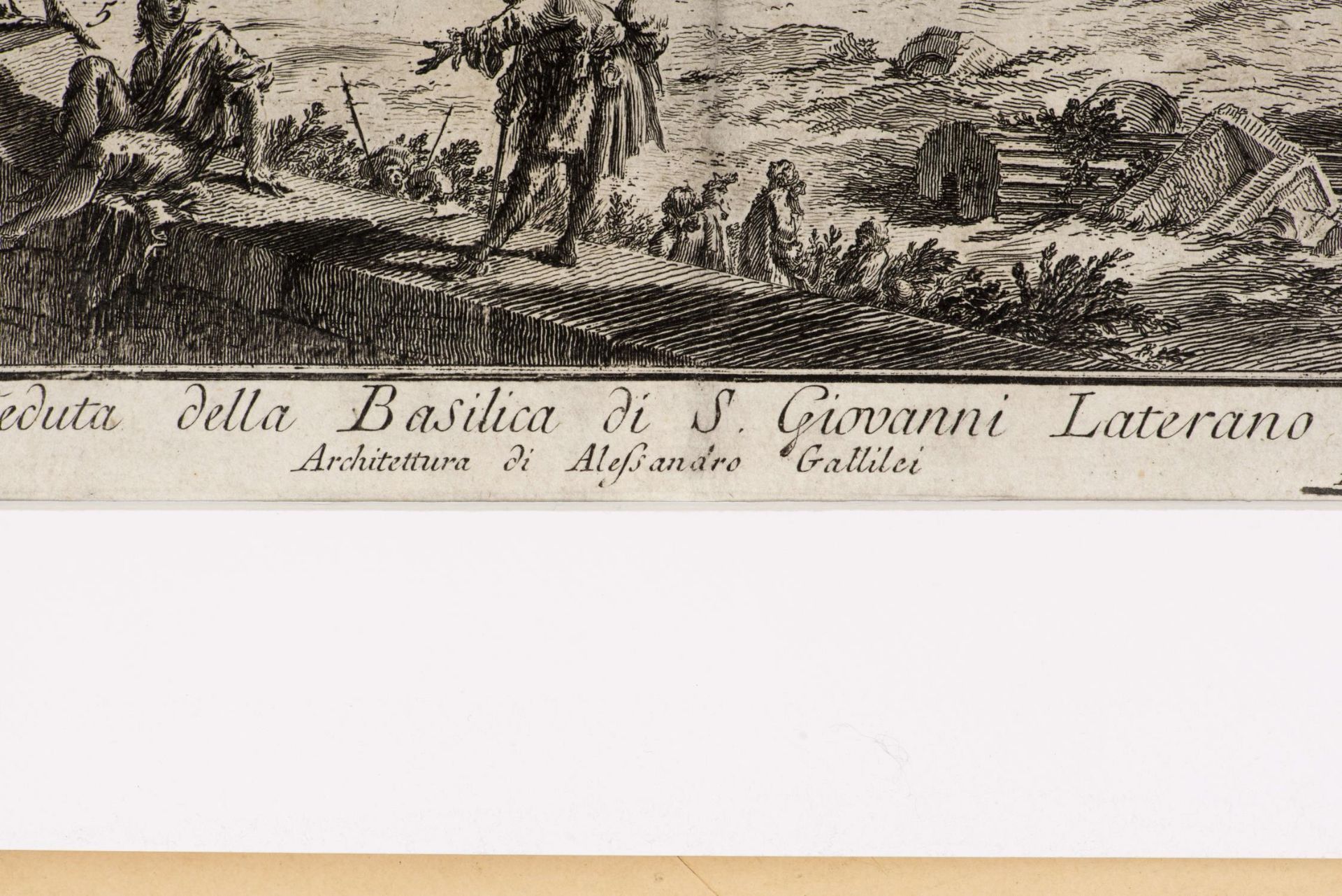 Giovanni-Battista Piranesi (1720-1778) "Veduta della Basilica di S. Giovanni [...] - Bild 11 aus 11