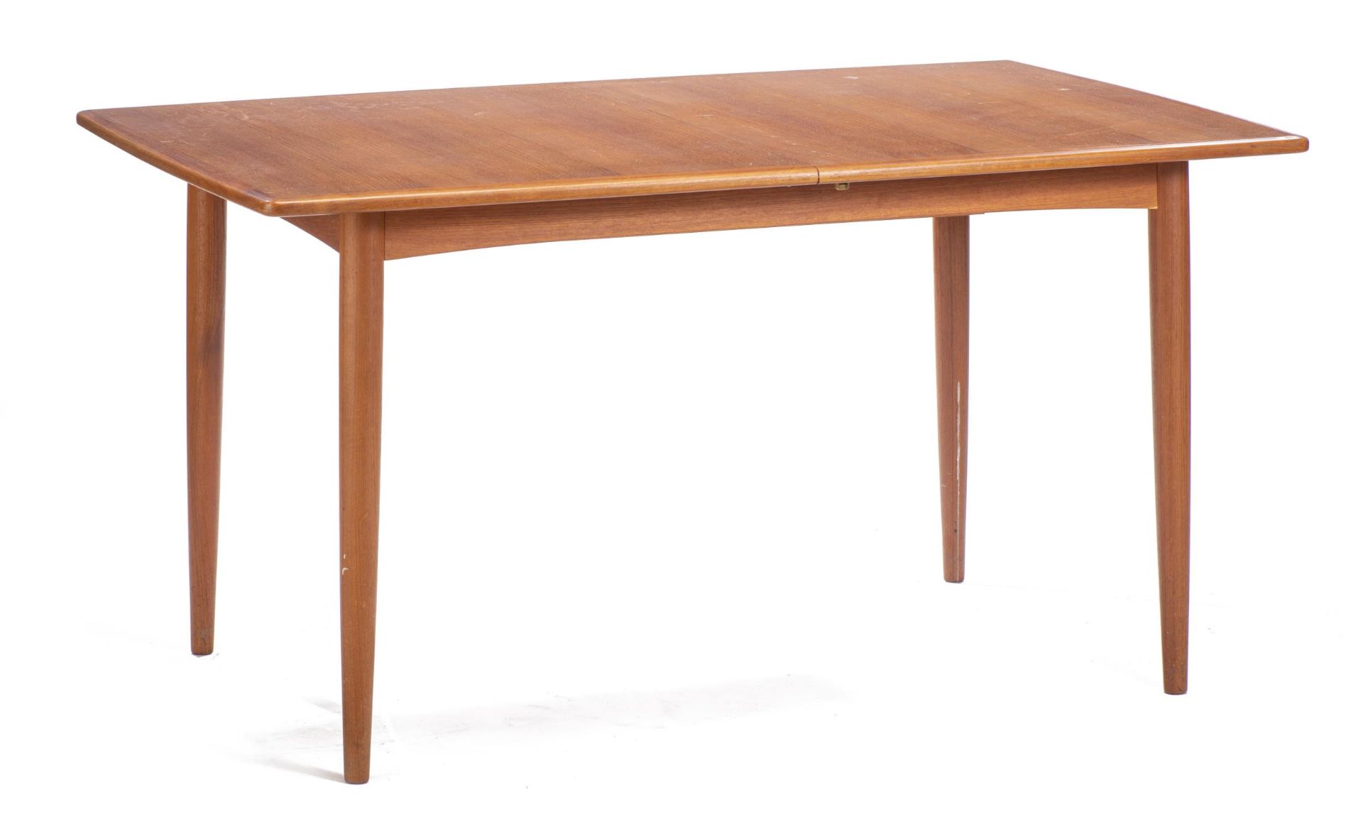 Table rectangulaire extensible en teck de style scandinave, avec rallonge dépliante [...]