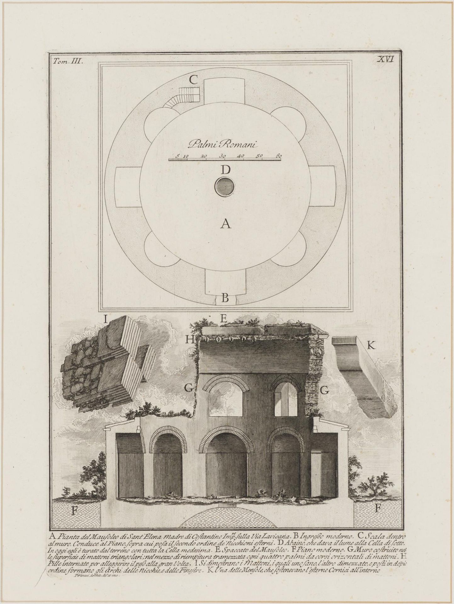 Giovanni-Battista Piranesi (1720-1778), deux eaux-fortes : - les antiquités [...] - Bild 2 aus 6