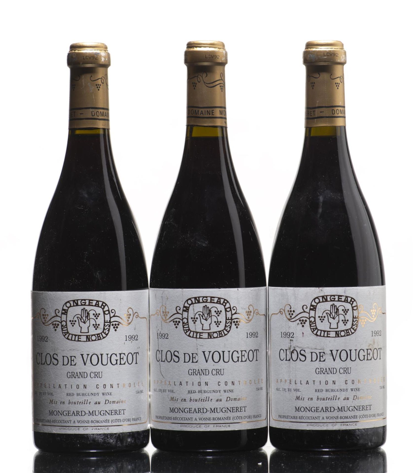 Clos de Vougeot, Grand cru 1992 Domaine Mongeard-Mugneret 3 bouteilles 75 cl [...]