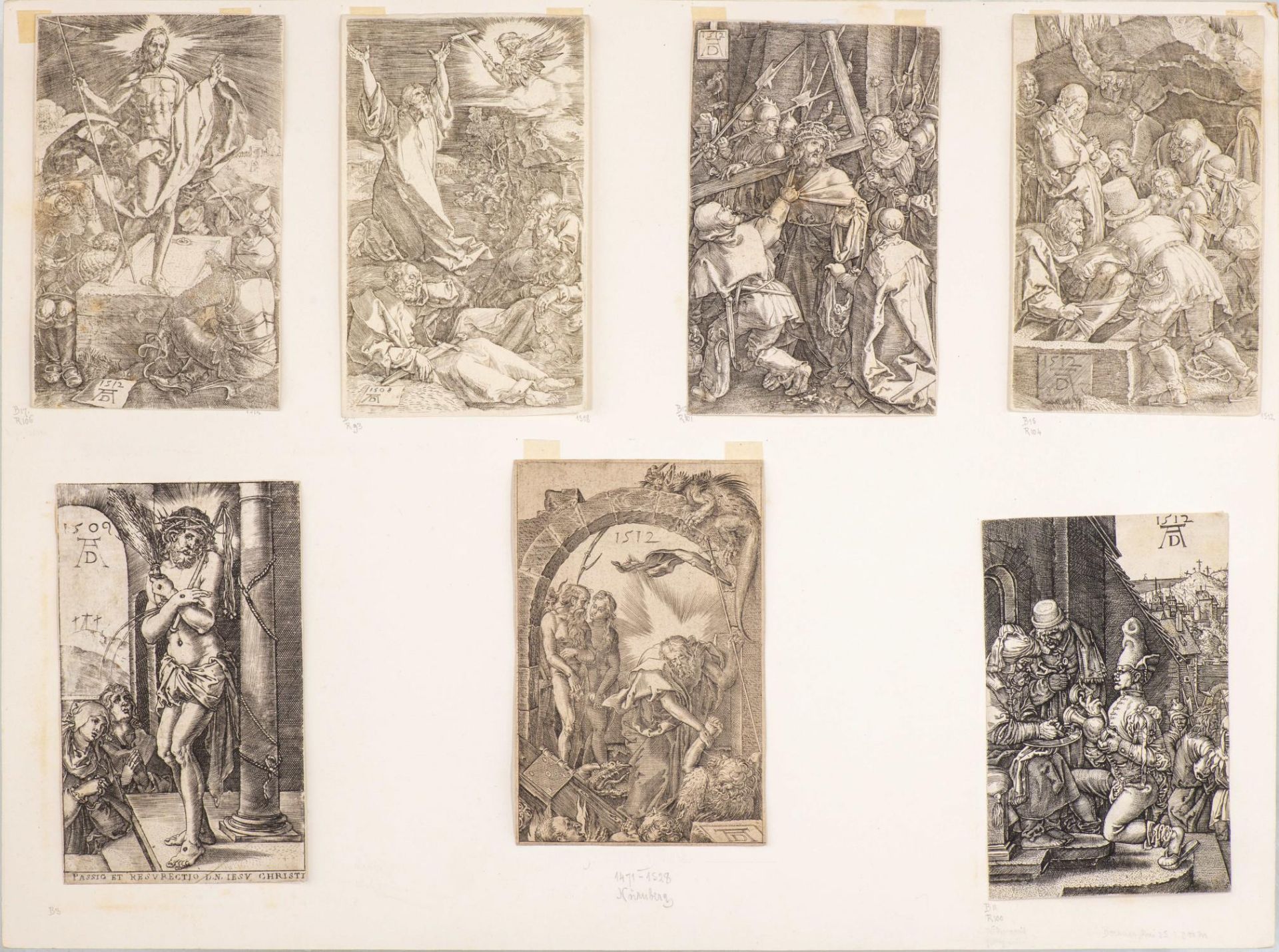 Albrecht Dürer (1471-1528), ensemble de 7 gravures issues de la Passion et de la [...]