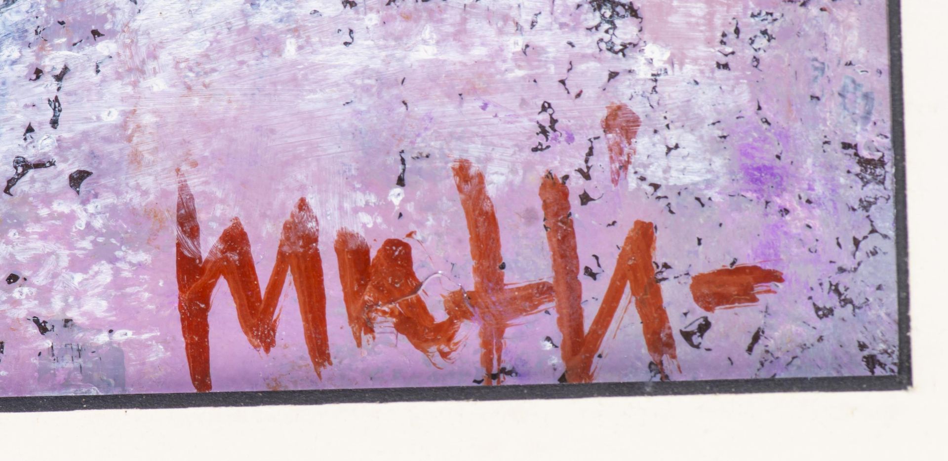 Walter Mafli (1915-2017) "Neige", monotype au pastel gras sur papier sbd. Annotation [...] - Bild 2 aus 4