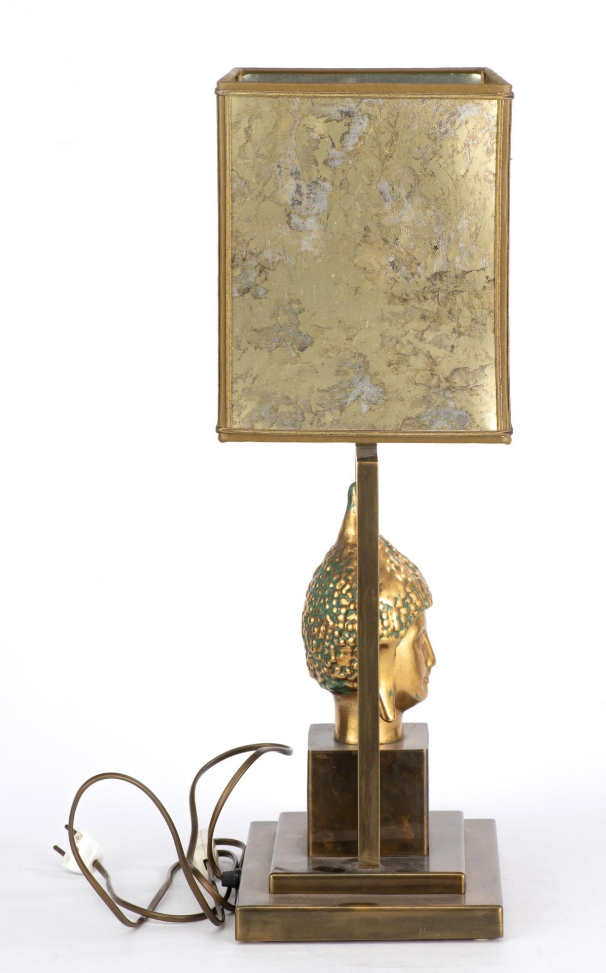 Pied de lampe de table en bronze à tête de bouddha vers 1980. H. 35 cm - - [...] - Bild 5 aus 10