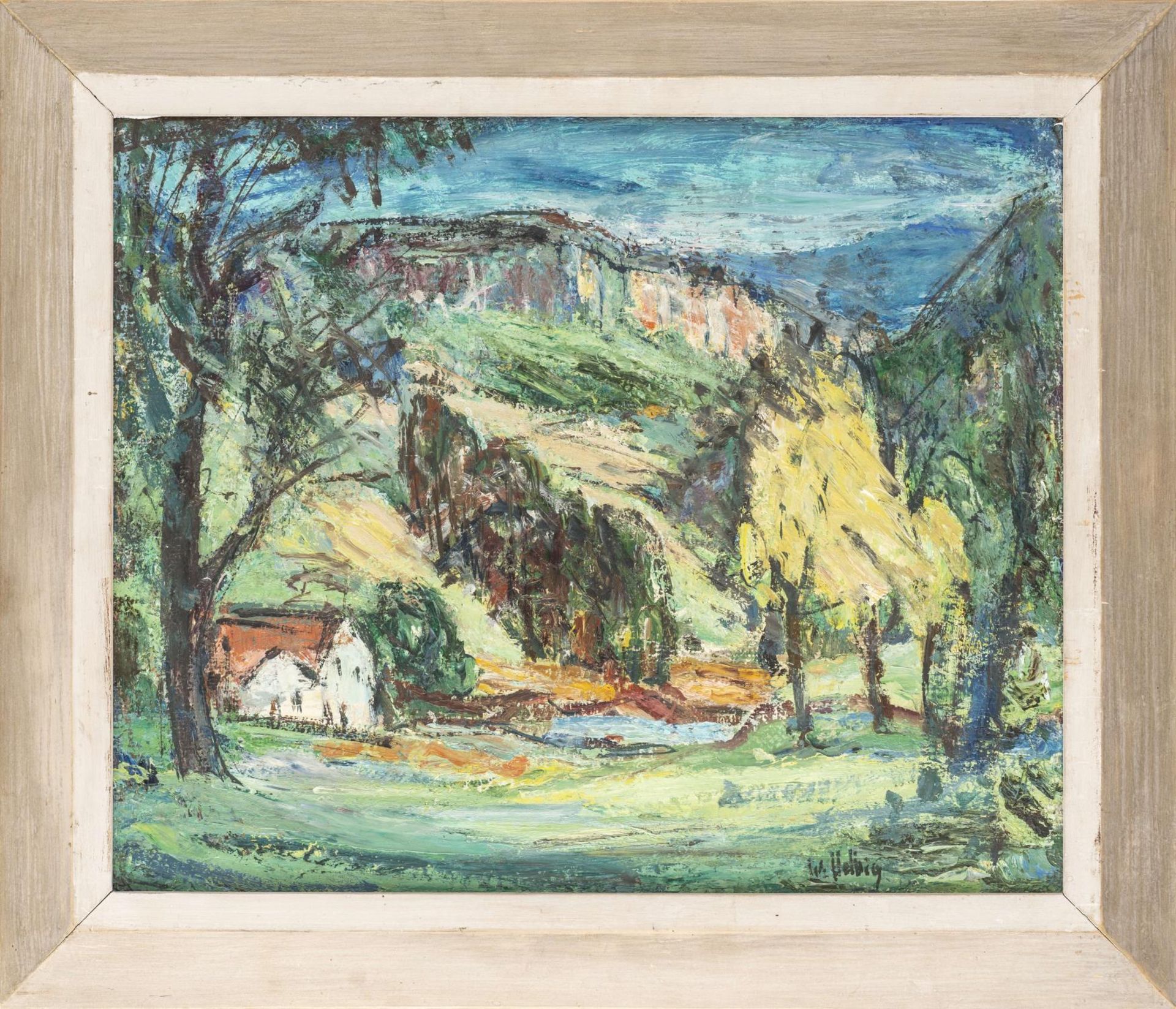 Walter Helbig (1878-1968) "Paysage du Jura". Huile sur toile sbd et daté 1944. 45x56 [...] - Bild 2 aus 4