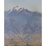 Charles L'Eplattenier (1874-1946) à la manière de, "Montagnes". Pastel sur papier, [...]