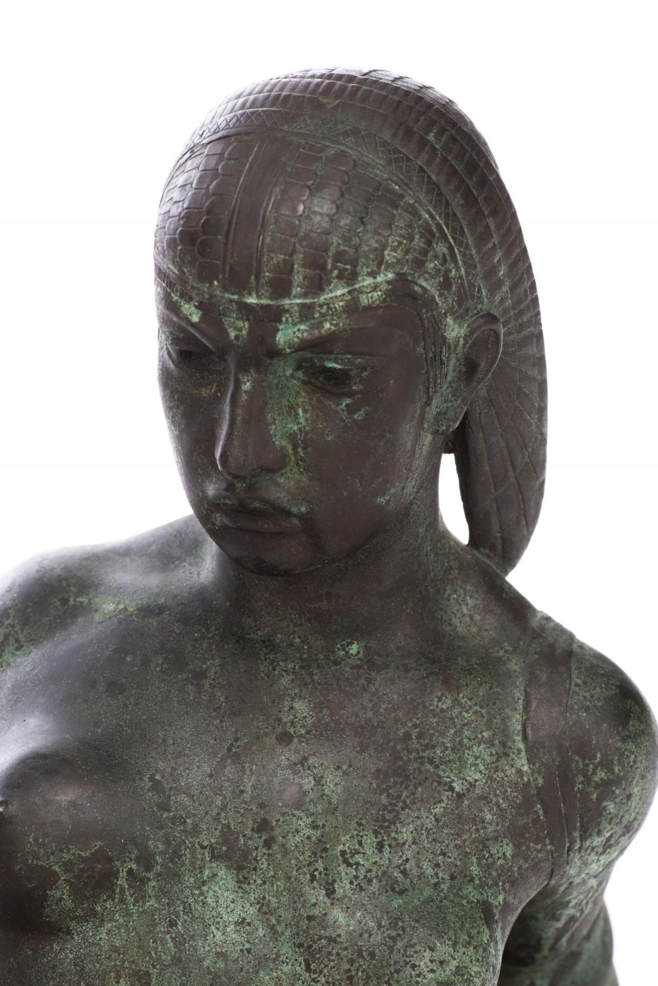 П (Pi) (Russie) Bronze à patine verte de Cléopâtre datée 1917 au dos. H. [...] - Bild 11 aus 13