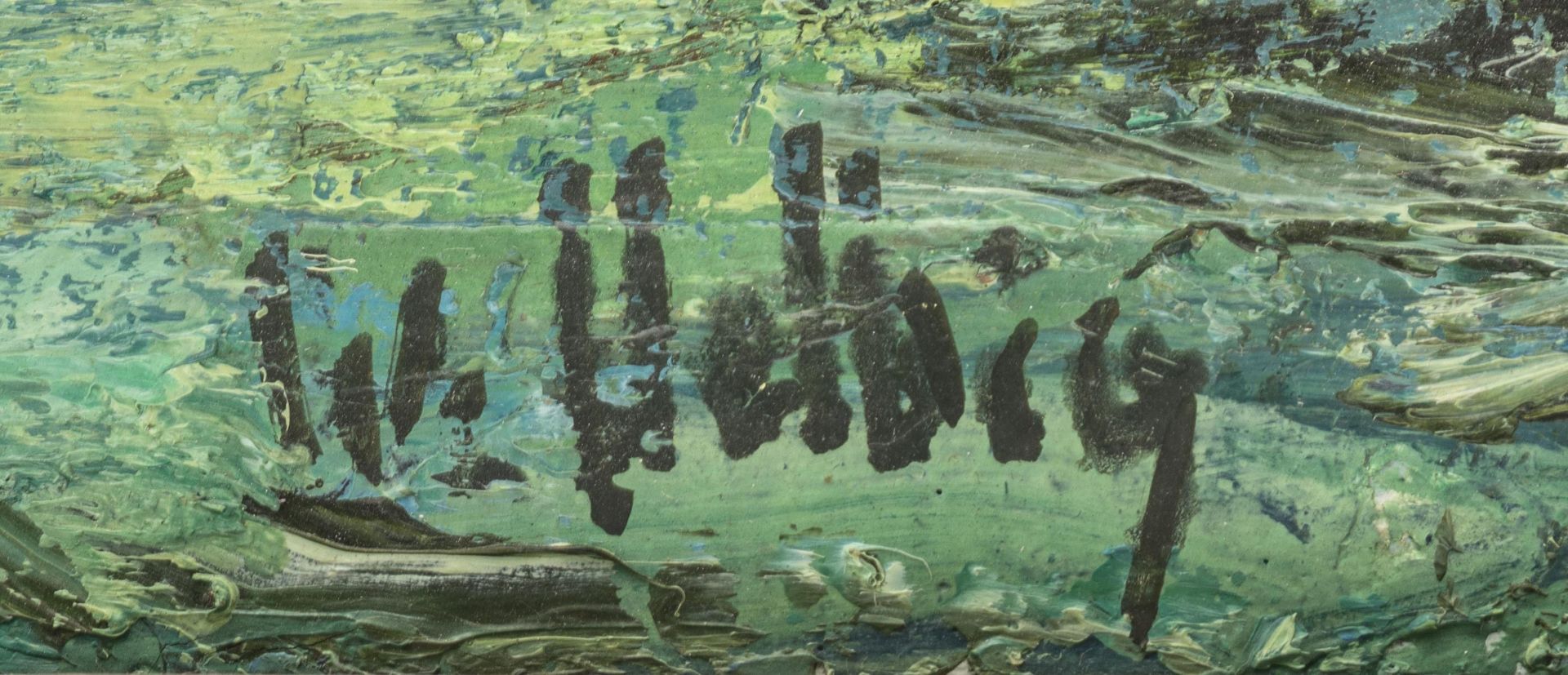 Walter Helbig (1878-1968) "Paysage du Jura". Huile sur toile sbd et daté 1944. 45x56 [...] - Bild 3 aus 4