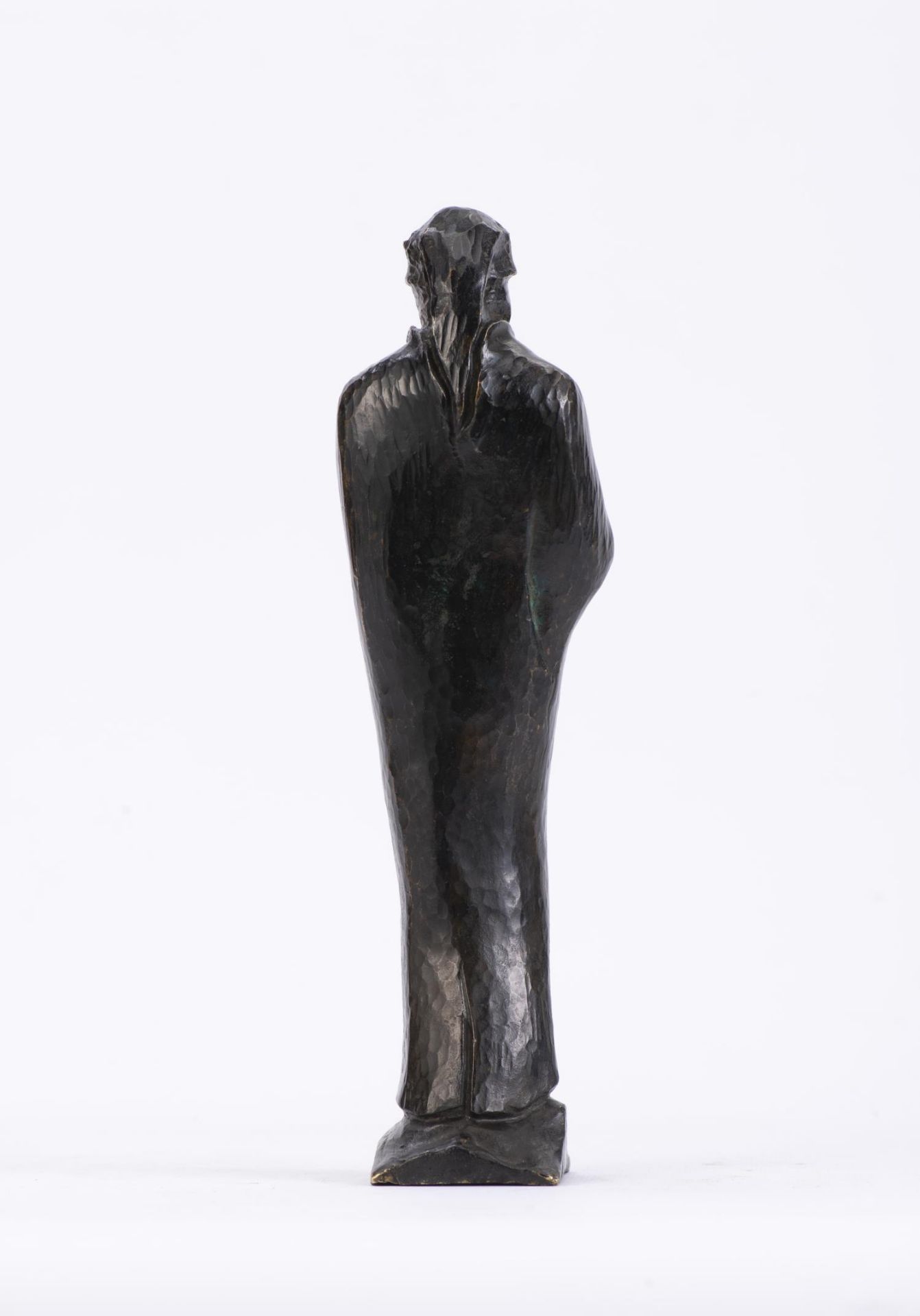 Loys Houriet-Vuille (XIXe-1915) "Méditation" (Dante). Bronze à patine noire, signé [...] - Bild 3 aus 5
