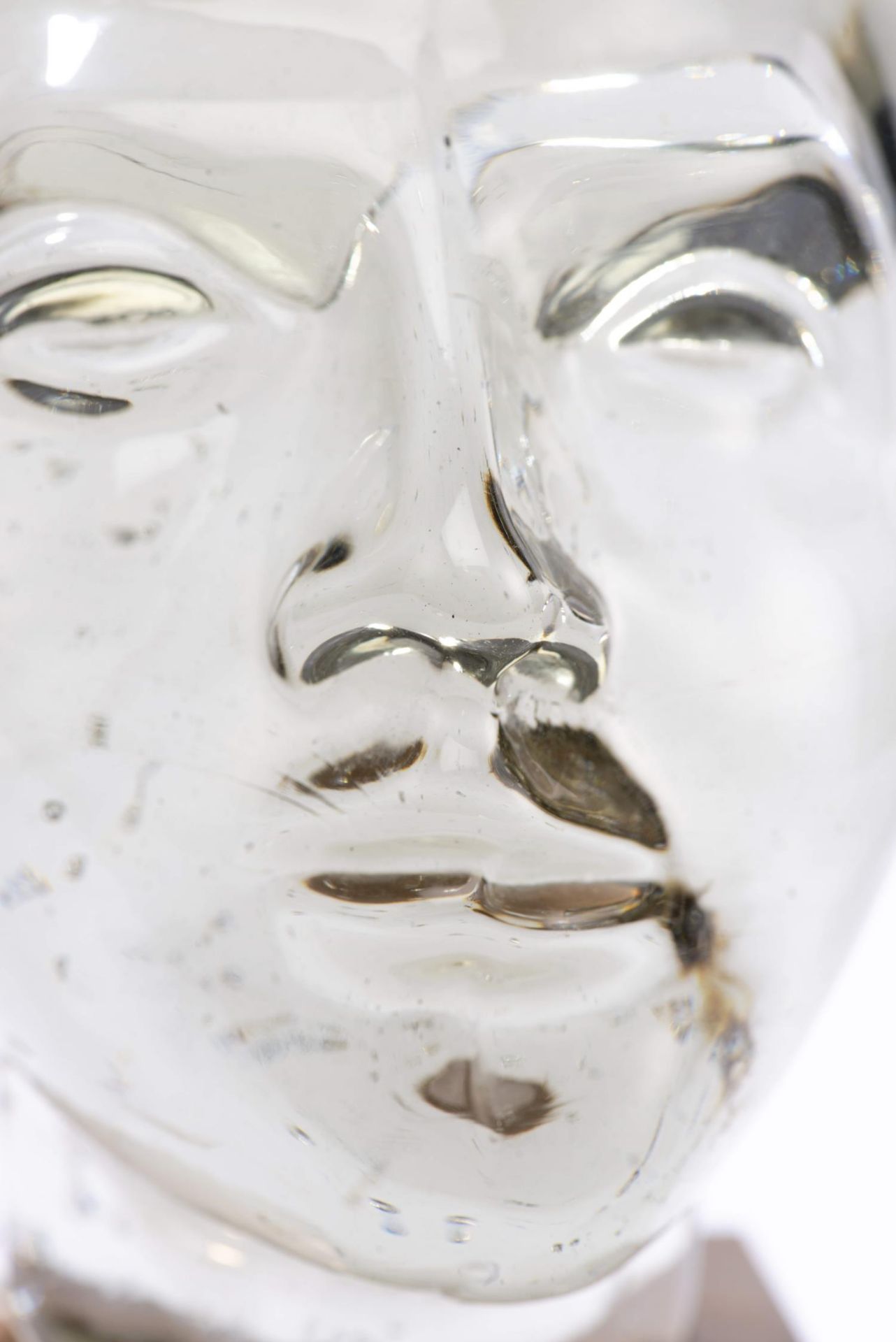 Charles-Martin Hirschy (1942) "Tête de verre", sculpture de verre sur socle en [...] - Bild 6 aus 8