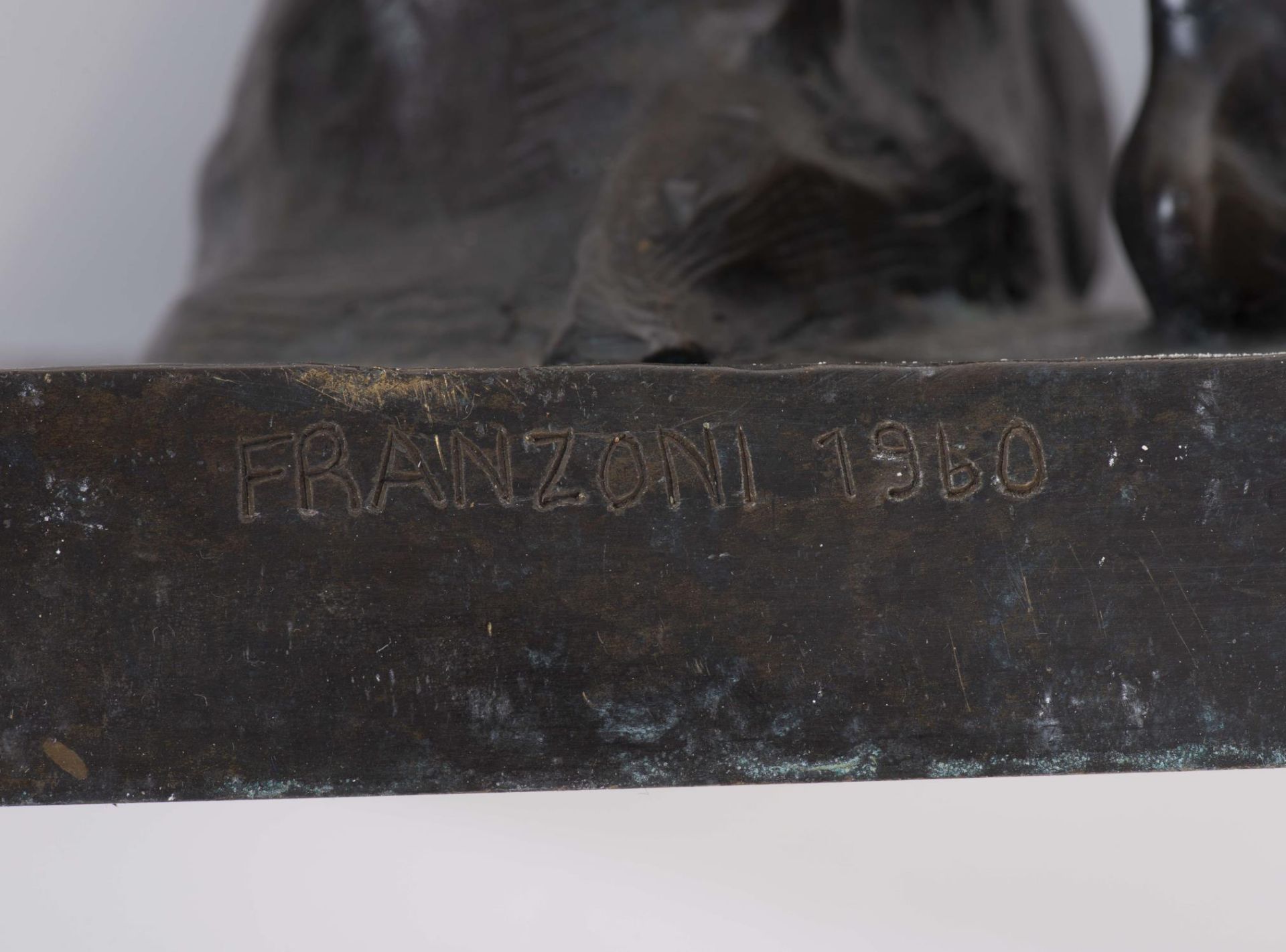 "Hercule", bronze à patine noire inscrit sur la tranche de la base FRANZONI 1960. H. [...] - Bild 8 aus 11