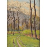 François Birbaum (1872-1947) "Sous-bois". Pastel sur papier sbd. 35x24.5 cm - - Art [...]