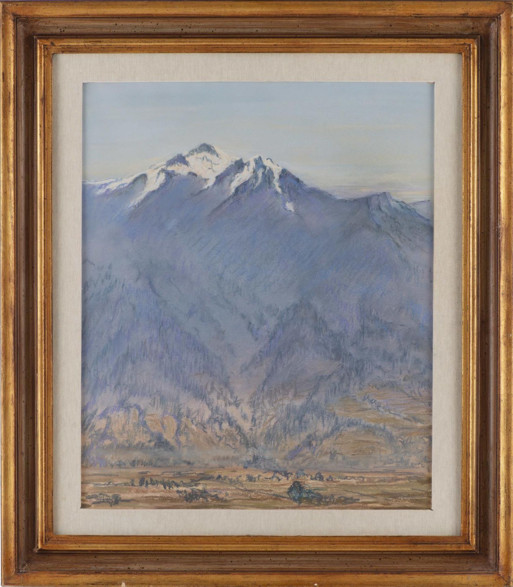 Charles L'Eplattenier (1874-1946) à la manière de, "Montagnes". Pastel sur papier, [...] - Bild 2 aus 4