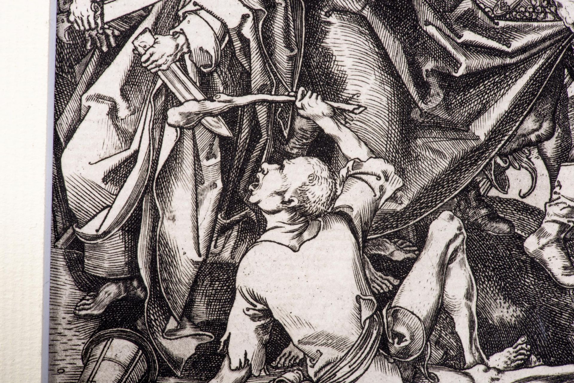 Martin Schongauer (1430-1491) "L'arrestation du Christ". Gravure, monogramme au [...] - Bild 4 aus 6