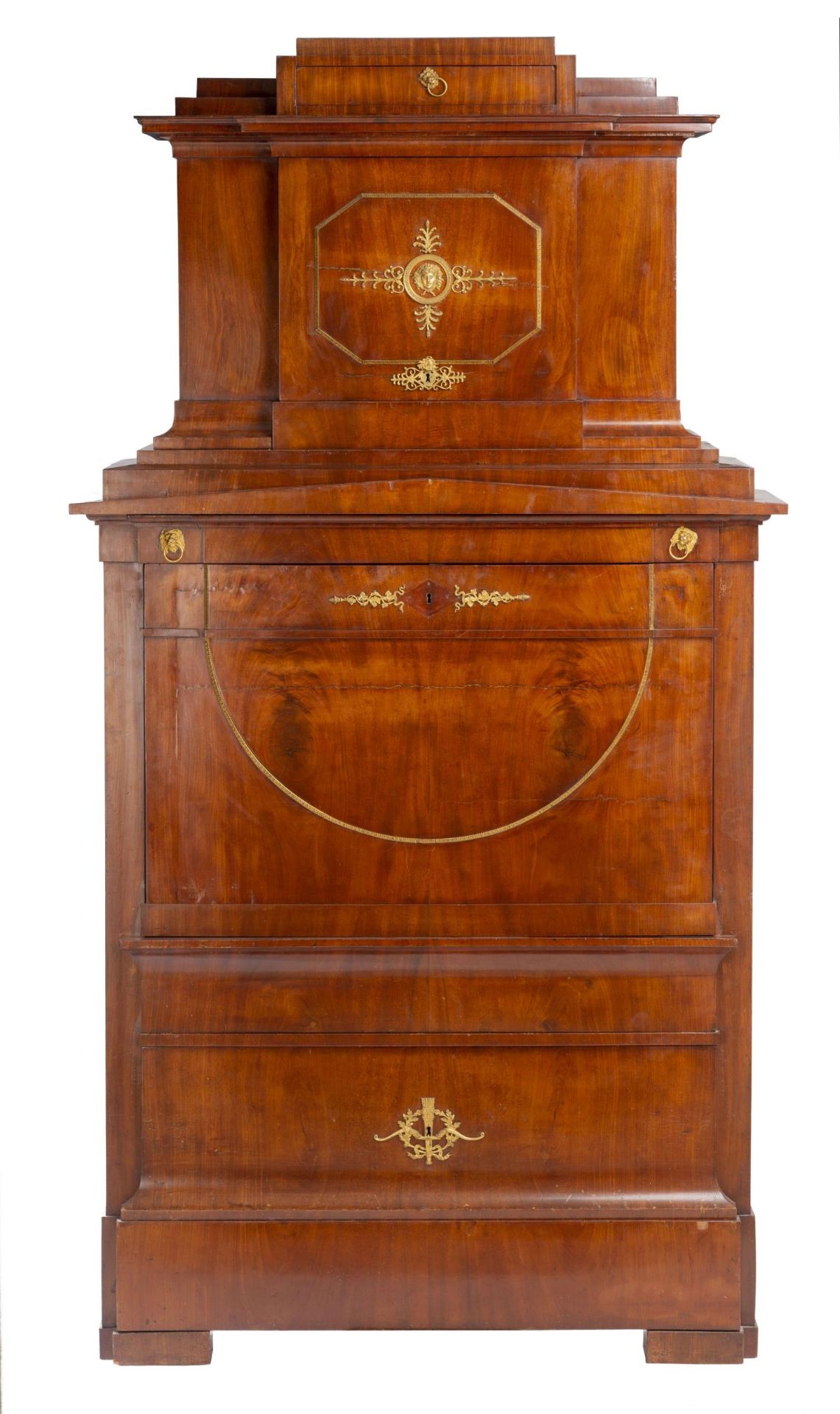 Bureau droit de style néo-classique autrichien (ou russe) d'époque Empire en [...]