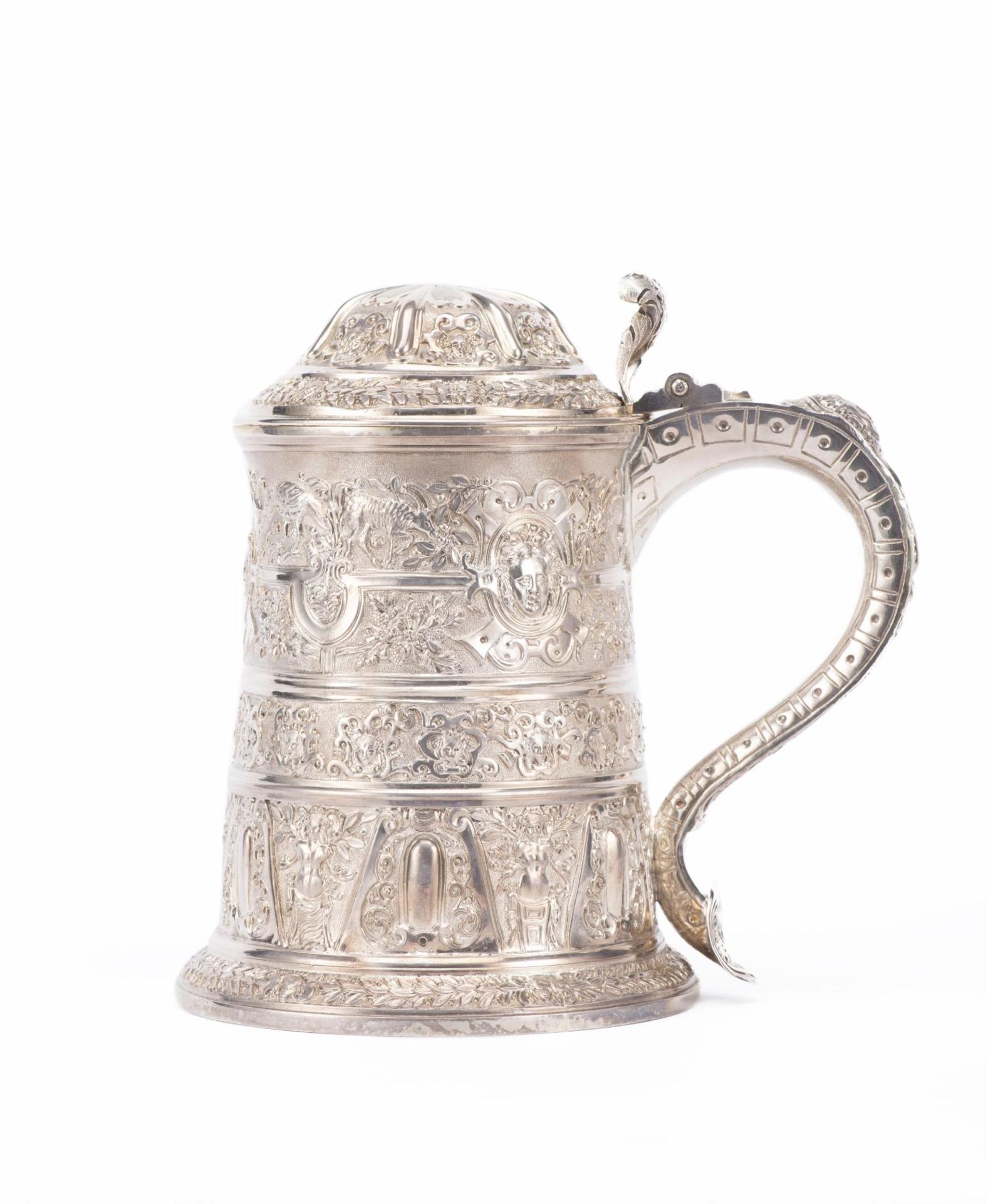 Chope en argent sterling .925 anglais de Londres de 1874 par ISH, Hunt & Roskell, [...]