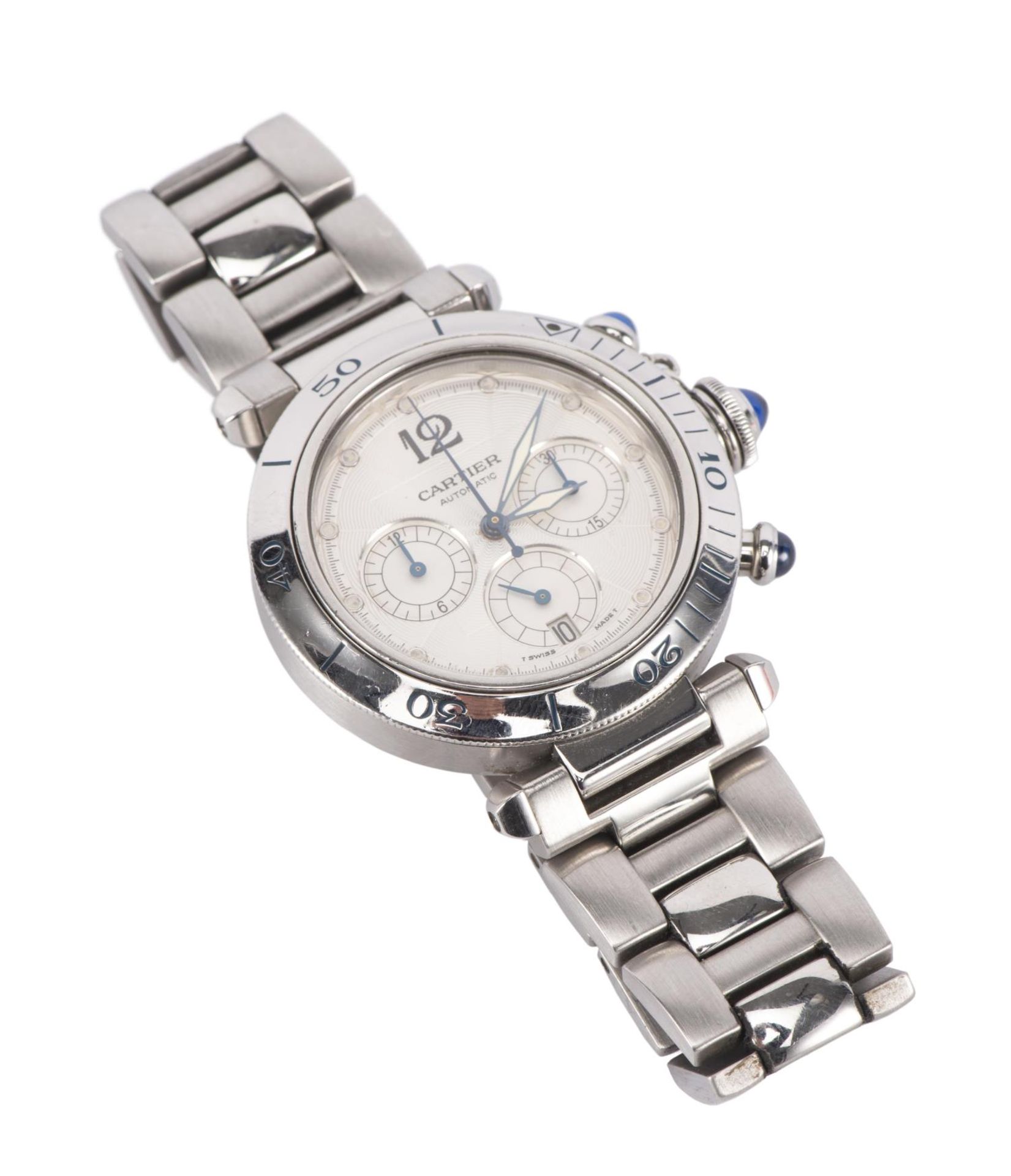 Cartier, montre bracelet ronde modèle Cartier Pasha Seatimer Chronograph 2113, mvt [...]