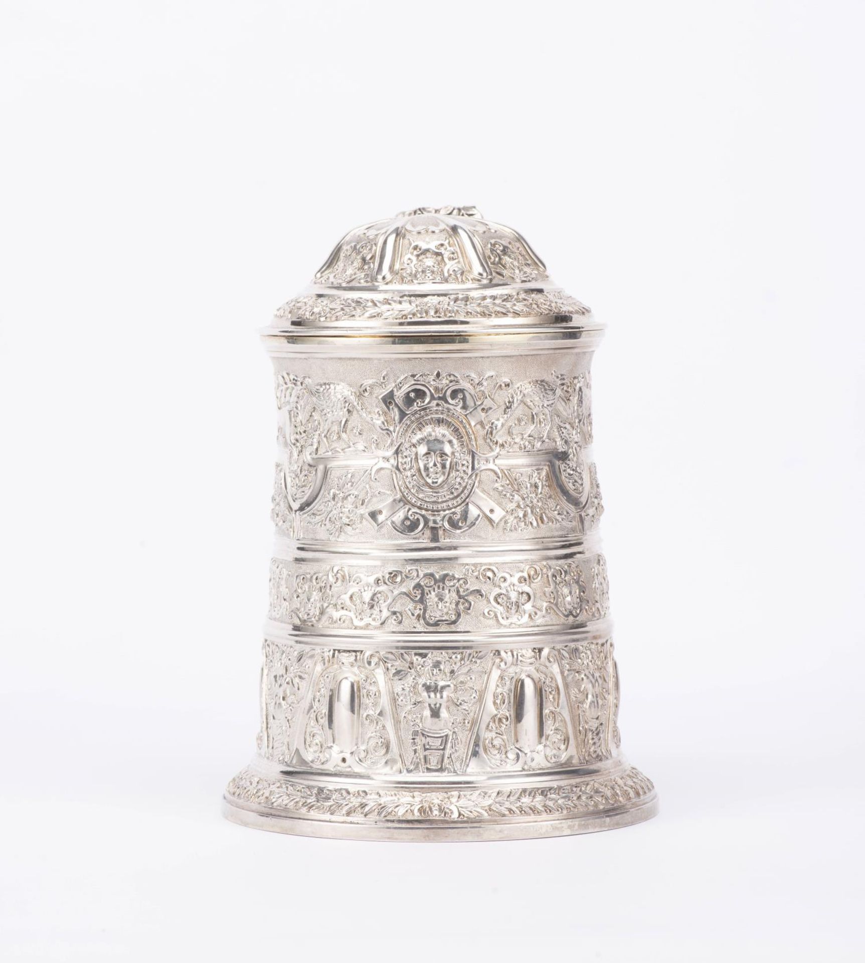 Chope en argent sterling .925 anglais de Londres de 1874 par ISH, Hunt & Roskell, [...] - Image 11 of 16