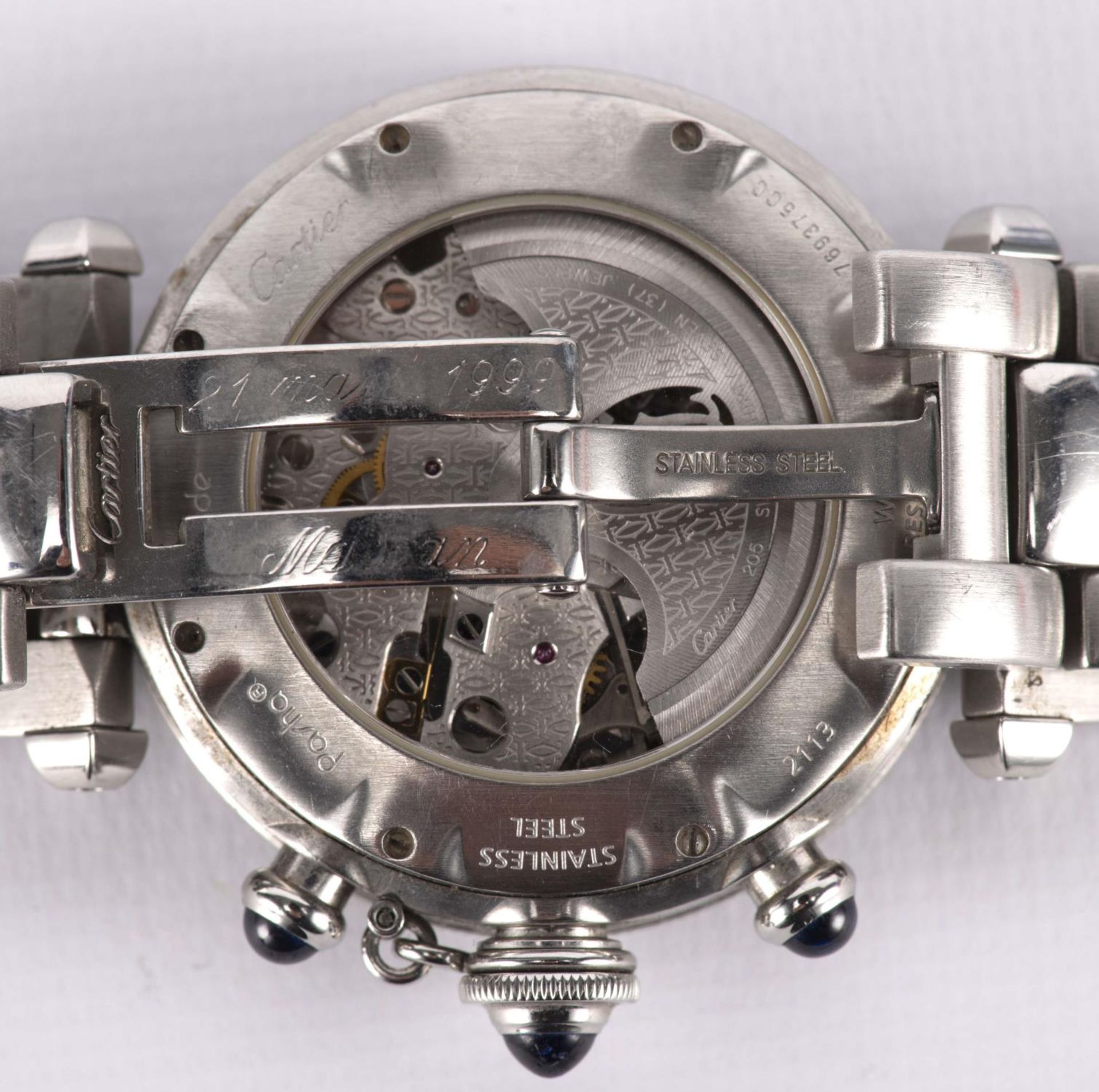 Cartier, montre bracelet ronde modèle Cartier Pasha Seatimer Chronograph 2113, mvt [...] - Image 5 of 5