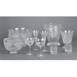 * Glassware. A large collection of crystal glassware