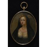 * Miniature. Portrait of a lady, Continental, early 17th century