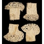 * Children's Clothes. Two pairs of lace infant's mittens, probably English, 17th century