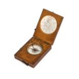 * Pocket compass. A pocket sundial and compass by Francis Barker circa 1875