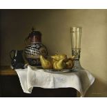 ARR * Barley (Roy, 1935-). Still Life with Pears and Jugs,