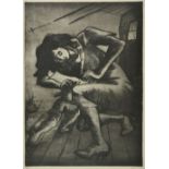 ARR * Peri (Peter, Laszlo, 1898-1967). Mother and child, 1944, etching