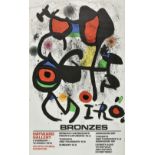 * Miro (Joan, 1893-1983). Bronzes, 1972, lithographic poster