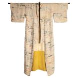 * Japanese. An early 20th century Urushi kimono