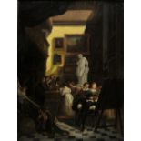 * Leys (Hendrik, 1815-1869) Gerrit Six in Rembrandt's Studio, oil on wood panel
