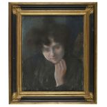 * Besnard (Albert, 1849-1934). Portrait of a Young Woman