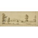 * English School. Landscape with distant view of Windsor Castle, early 19th century