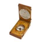 * Pocket compass. A pocket sundial and compass by Frances Barker circa 1875