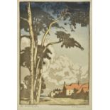 * Boxsius (Sylvan G., 1878-1941). At Winchelsea, coloured woodcut