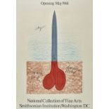 * Oldenburg (Claes, 1929 -). Scissors Obelisk Monument, lithograph